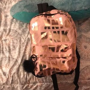Pink mini backpack